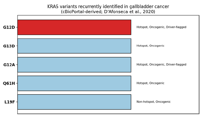 In-Silico Identification and Structural Characterization of a Recurrent KRAS Mutation in Gallbladder Cancer
